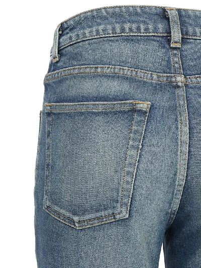 Shop Saint Laurent Skinny Jeans In Medium Blue