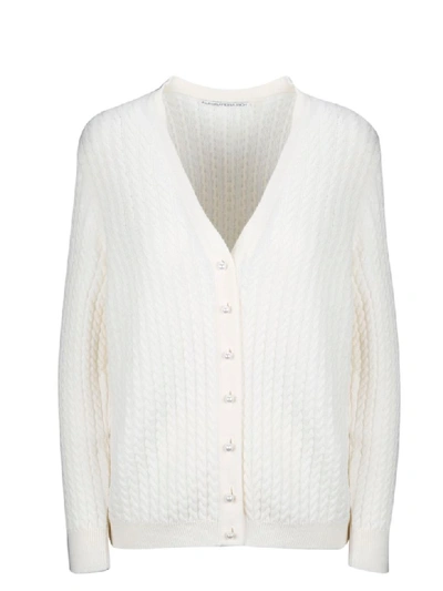 Shop Alessandra Rich Sweater In White