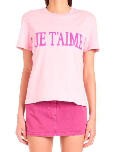 Shop Alberta Ferretti Je Taime T-shirt In Pink