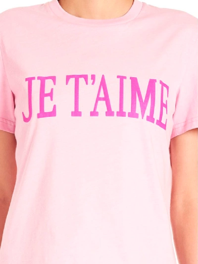 Shop Alberta Ferretti Je Taime T-shirt In Pink