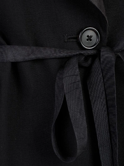 Shop Ann Demeulemeester Oversized Sleeve Coat In Black Frida Black