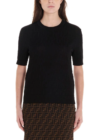 Shop Fendi Ff Top In Black