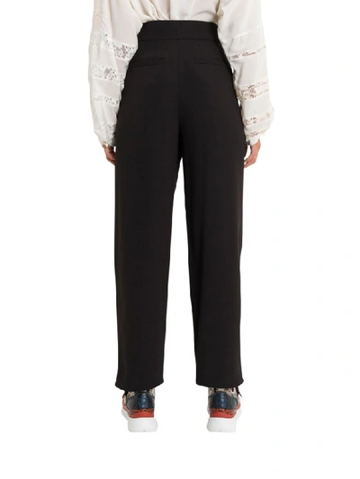 Shop Chloé Wide Pant With Pinces In Nero