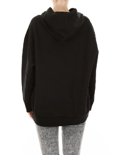 Shop Stella Mccartney Multicolor Logo Hoodie In Black (black)