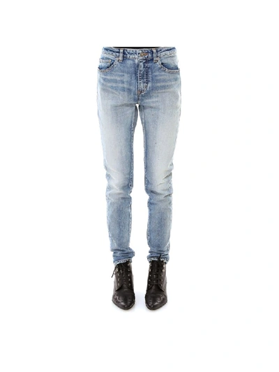 Shop Saint Laurent Jeans In Blue