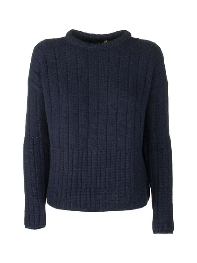 Shop Loro Piana Girocollo Regents Sweater Cashemre In Nocturnal Blue