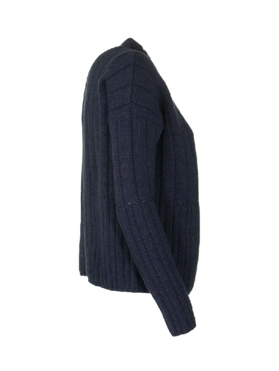 Shop Loro Piana Girocollo Regents Sweater Cashemre In Nocturnal Blue