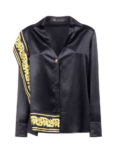 Shop Versace Shirt In Nero