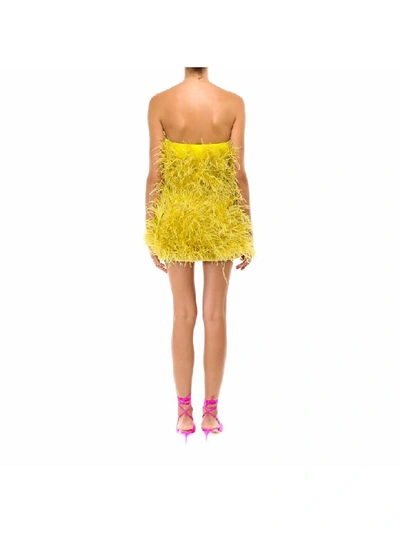 Shop Attico Dress In Yellow