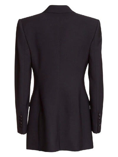 Shop Dolce & Gabbana Single Breasted Blazer In Nero