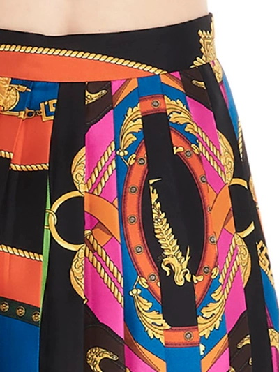 Shop Versace Rodeo Skirt In Multicolor