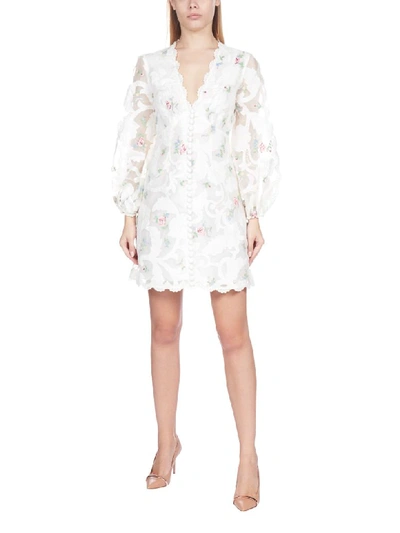 Shop Zimmermann Zinnia Dress In Ivory Multi