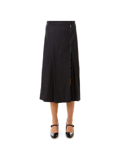 Shop Ferragamo Skirt In Grey