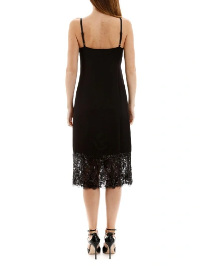 Shop Michael Michael Kors Slip Dress With Sequins In Black (black)