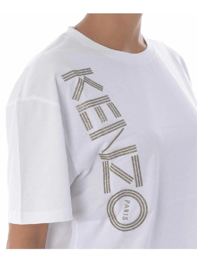 Shop Kenzo Short Sleeve T-shirt In Bianco