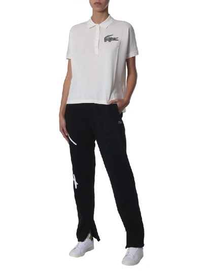 Shop Lacoste Multiple Coccodrille Polo In Bianco