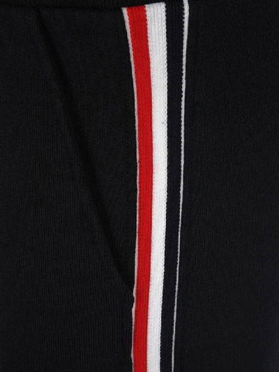 Shop Thom Browne Loopback Stripe Sweatpants In Navy