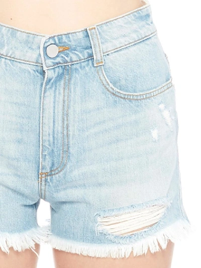 Shop Stella Mccartney Shorts In Light Blue