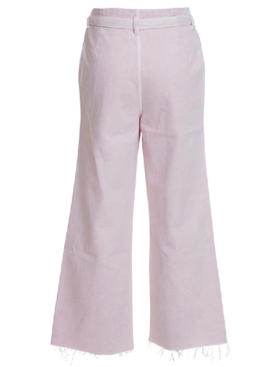 Shop J Brand Jbrand Trousers With Belt In Rosa