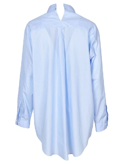 Shop Covert Official Pointed Collar Shirt In Azure