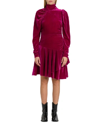 Shop Rotate Birger Christensen Number 25 Dress In Fucsia