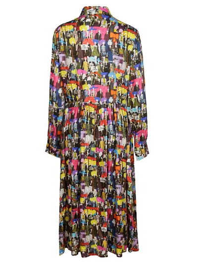 Shop Ultràchic Printed Long Dress In Multicolor