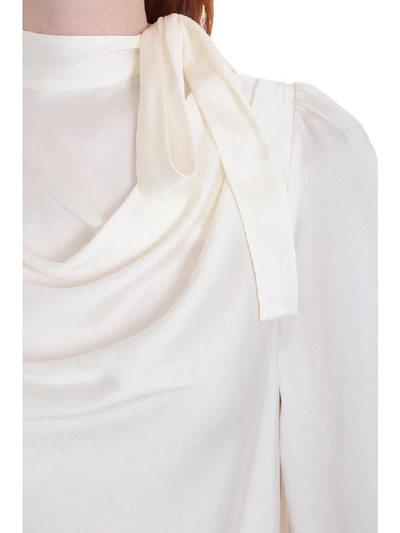 Shop Zimmermann Blouse In White Silk