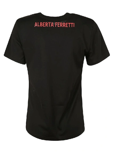 Shop Alberta Ferretti Topo Gigio T-shirt In Black