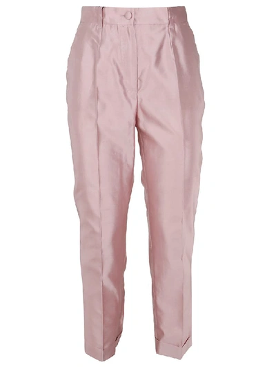 Shop Dolce & Gabbana Trousers In Pink