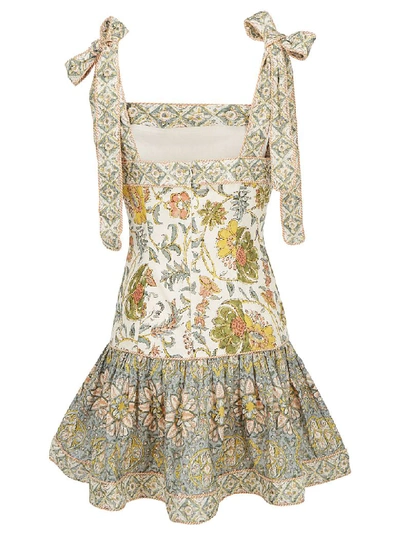 Shop Zimmermann Edie Mini Dress In Cream Paisley