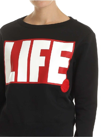 Shop Moncler - Life Sweatshirt In Black