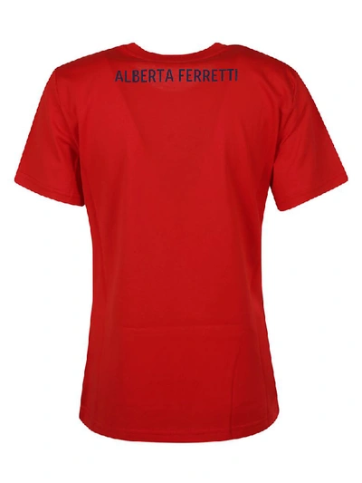 Shop Alberta Ferretti Topo Gigio T-shirt In Red
