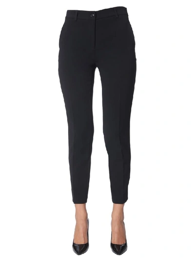 Shop Boutique Moschino Regular Fit Pants In Nero