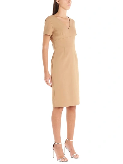 Shop Diane Von Furstenberg Klora Dress In Beige