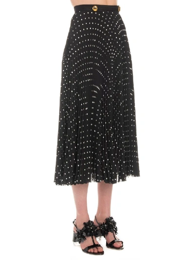 Shop Prada Skirt In Black & White