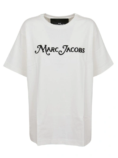 Shop Marc Jacobs The Logo Tshirt In White