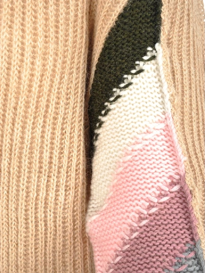 Shop Jw Anderson Ribbed Sweater In Beige