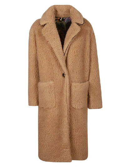 Shop Alessandra Chamonix Beatrice Teddy Coat In Camel