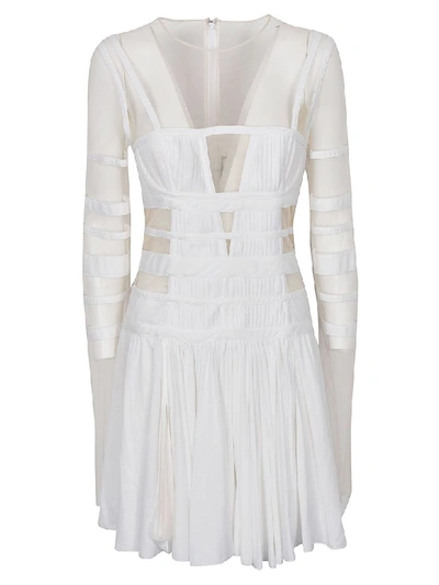 Shop Giovanni Bedin Tulle Body Mini Dress In White