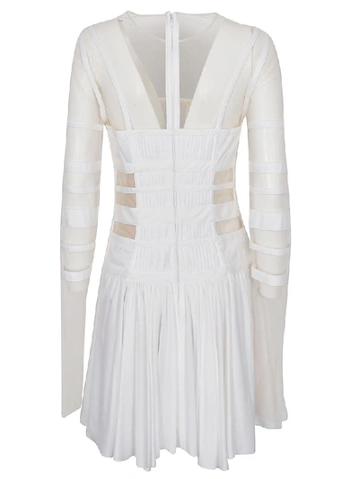 Shop Giovanni Bedin Tulle Body Mini Dress In White