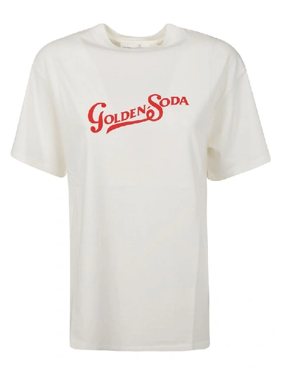 Shop Golden Goose Golden Soda Printed T-shirt In White