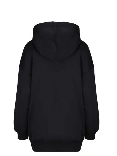 Shop Valentino Fleece In Black