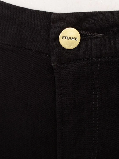 Shop Frame Le Crop Mini Boot Jeans Cropped Black In Film Noir
