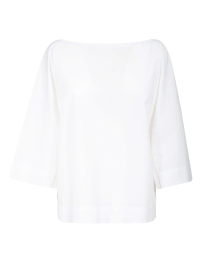 Shop Marni Boat Neck Blouse In White