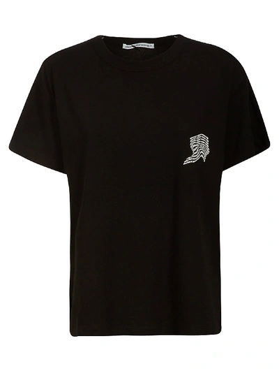 Shop Alexander Wang T High Twist Jersey T-shirt In Black
