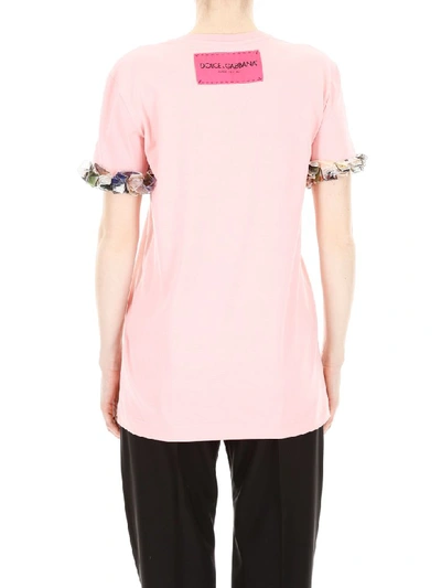 Shop Dolce & Gabbana D&amp;amp;g T-shirt In Rosa Confetto Chiaro (pink)