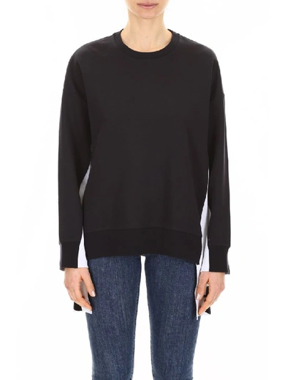 Shop Stella Mccartney Sweatshirt With Logo Band In Ink (black)