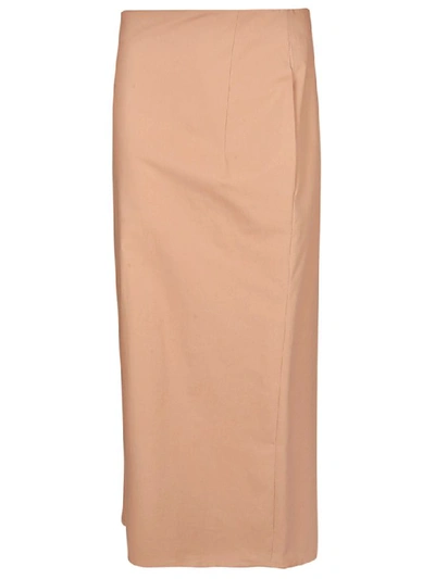 Shop Jil Sander Skirt In Beige