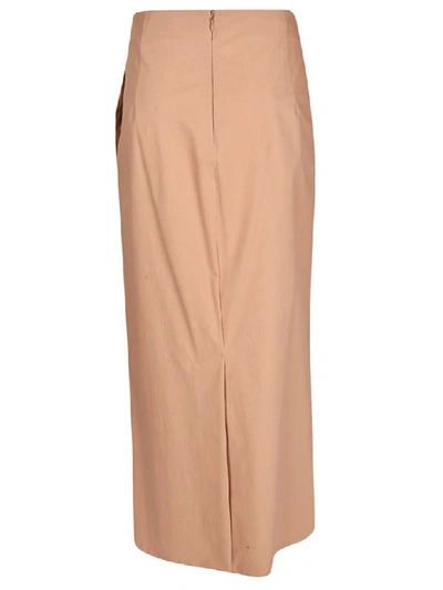 Shop Jil Sander Skirt In Beige