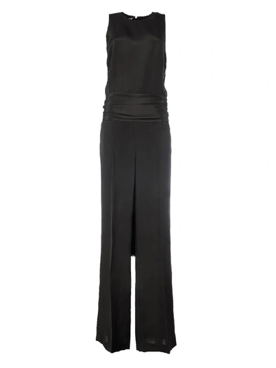 Shop Stella Mccartney Jumpsuit Silk Maroccaine In Black